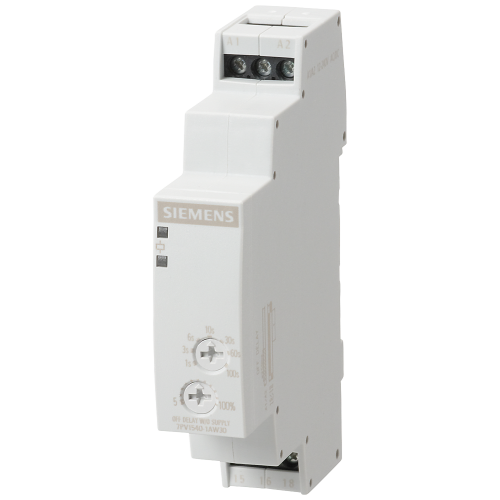 Timing relay, electronic OFF delay without control signal, 1 change-over contact 7 time ranges 0.05...100 s 12-240 V AC/DC with LED, Screw terminal