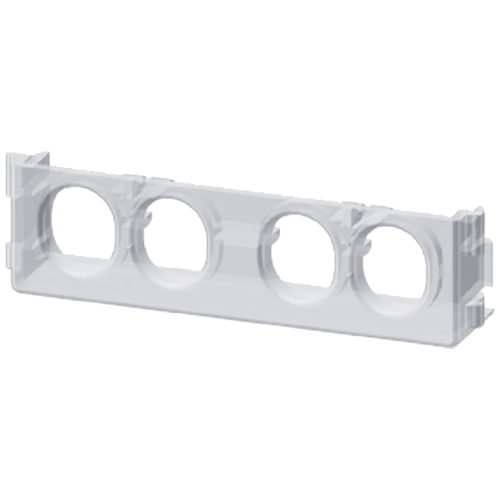 Touch protection cover for transverse auxiliary switch with ring cable lug