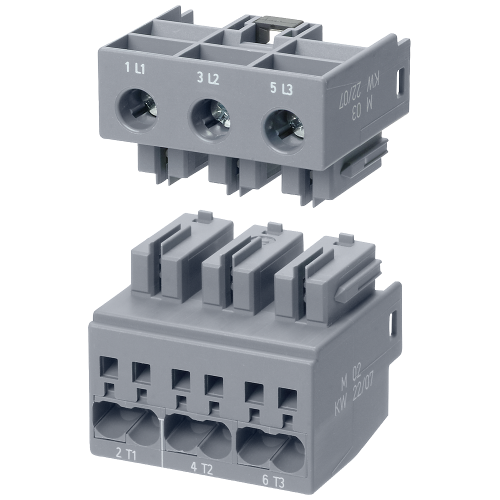 Main circuit terminals for 3RA6, screw terminals/spring-loaded terminals