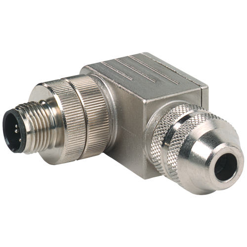 M12 connector, PROFIBUS angled, 5-pole, B-coded screw terminal No terminating resistor integrated