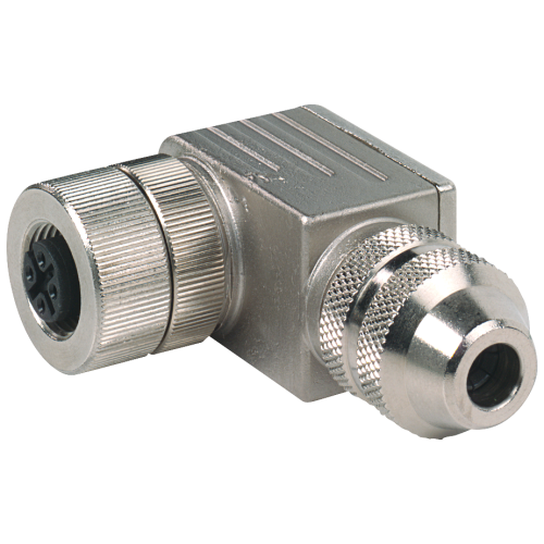 M12 socket for PROFIBUS angled, 5-pole, B-coded screw terminal No terminating resistor