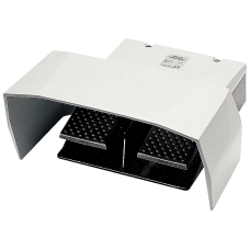 Momentary-contact foot switch, 2-pedal cable entry M25x1.5 with IP65, 2x2 NO + 2 NC