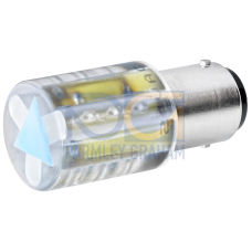 LED, Base BA 15d, clear, 230 V AC, accessory for signaling columns, with diameters 50 mm and 70 mm