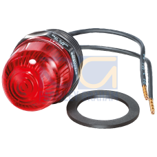 LED lamp, red, 24 V DC Diameter 25 mm for M20 x 1.5 threaded connection