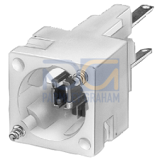 Lampholder, Wedge base W2 x 4.6 d, with incandescent lamp 6 V, with holder