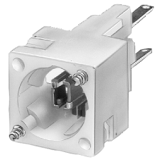 Lampholder, Wedge base W2 x 4.6 d, with incandescent lamp 6 V, with holder