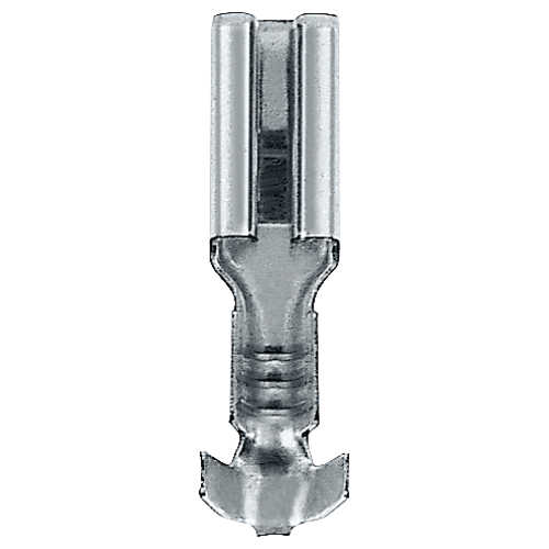 Push-on contact for flat connector, 2.8 x 0.8 mm, Cross-section 0.5...1.5 mm2