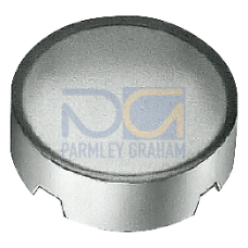 Insert cap for indicator light, clear, with graphic symbol: Pump