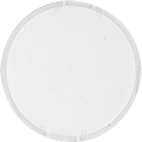 ACCESSORY / SPARE PART ROUND, 22MM: FLAT BUTTON FOR ILLUMIN. PUSHBUTTON AND-SWITCH WHITE !!! Phased-