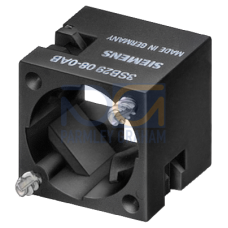 Holder for contact blocks and lampholders, soldering pin connection