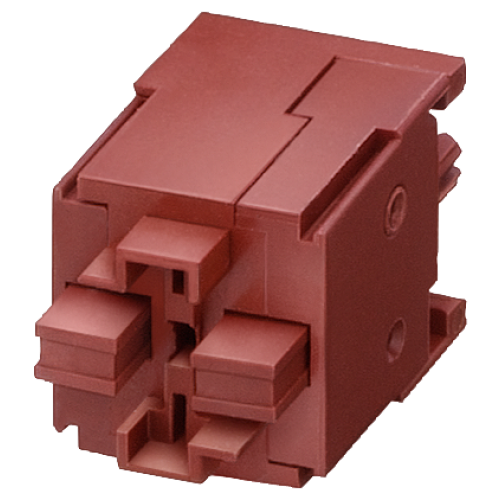 Contact block, 1 NO, 1 NC, soldering pin connection