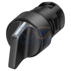 Selector switch, 16 mm, round, plastic, black, 2 switch positions O<I, momentary contact type, retra