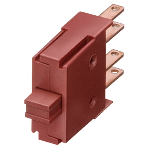 Contact block, 1 NO, with safety spring, flat connector terminal