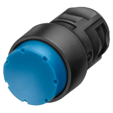 Pushbutton, 16 mm, round, plastic, clear, pushbutton, raised