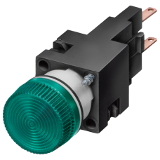 Indicator light, 16 mm, round, plastic, red, Lampholder W2 x 4.6 d, without lamp