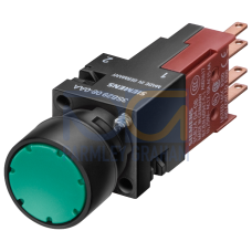 Illuminated pushbutton, 16 mm, round, plastic, yellow, pushbutton, flat, 1 NO, Lampholder W2 x 4.6 d