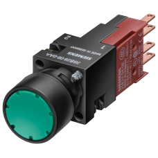 Illuminated pushbutton, 16 mm, round, plastic, clear, pushbutton, flat, 1 NO, Lampholder W2 x 4.6 d,