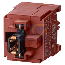 Contact block and lampholder 1 NO, Wedge base W2 x 4.6 d, soldering pin connection