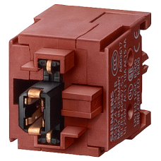 Contact block and lampholder 1 NO, Wedge base W2 x 4.6 d, soldering pin connection