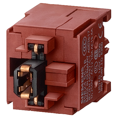 Contact block and lampholder 1 NO, Wedge base W2 x 4.6 d, soldering pin connection