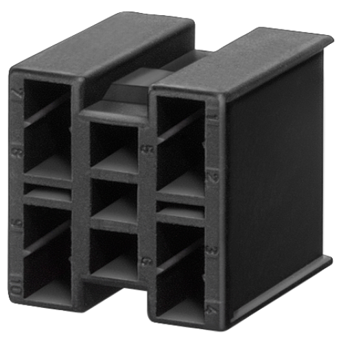 Complete connector for connecting contact blocks and lampholder, max. 10 connections