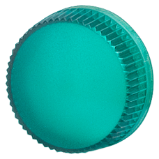 lens, green, smooth, for inscription with insert caps