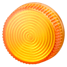 lens, red, with concentric rings