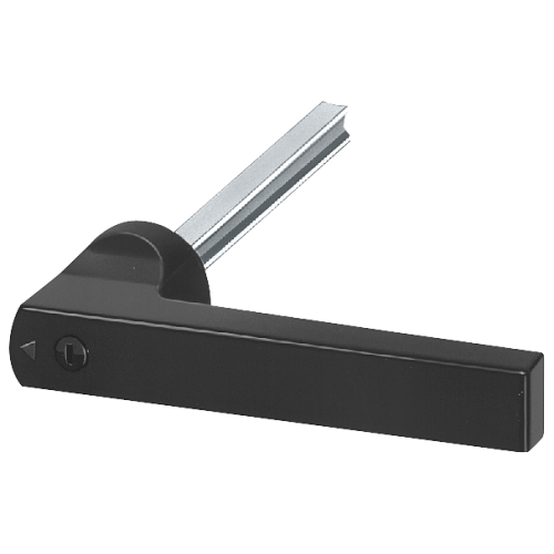 Accessories for switch 3KA55-58, 3KL55-57, 3KM55-57 Handle 140 mm long, black with shaft 10 x 10 mm,