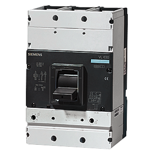 circuit breaker VL630N standard breaking capacity Icu=55kA, 415V AC 4-pole, line protection trip unit TM, LI In=630A, rated current IR=500...630A, ...