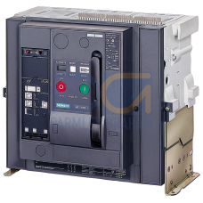 fixed-mounted circuit breaker 3-pole, size II, IEC In=2500A to 690V, AC50/60Hz Icu=66kA at 500V rear connection horizontal