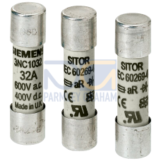 SITOR cylindrical fuse link, 10 x 38 mm, 12 A, aR, Un AC: 600 V, Un DC: 700 V, DC according to UL
