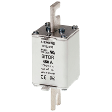 SITOR fuse link, with slotted blade contacts, NH1, In: 200 A, gR, Un AC: 690 V, Un DC: 250 V, front