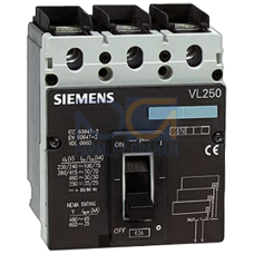circuit breaker VL160N without Electronic Trip Unit standard breaking capacity Icu=55kA/415V AC, 3-p