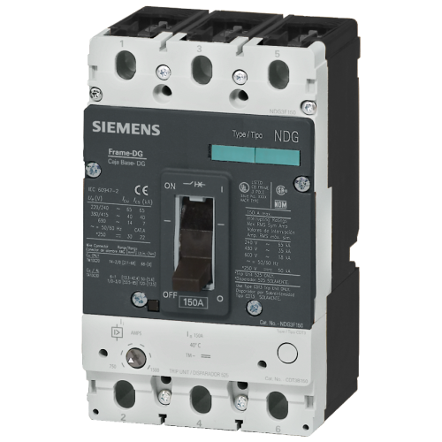 circuit breaker VL150 UL type DG (cat no. LDK3B150) non-interchangeable frame, with circuit breaker