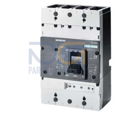 circuit breaker VL400N standard breaking capacity Icu=55kA, 415V AC 3-pole, line protection Electron