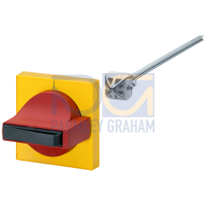 Door operating mechanism 8UC7 handle red, masking frame yellow for circuit breaker 3VL1, 3VL2, 3VL3