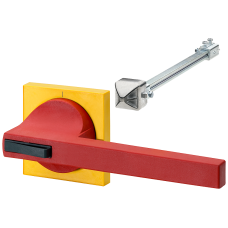 Door operating mechanism 8UC7, handle red/blue green, basic, masking plate yellow handle one-sided