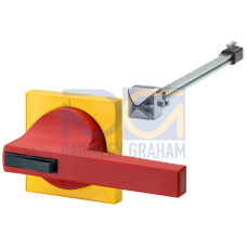 Door operating mechanism 8UC7 handle red, masking frame yellow for circuit breaker 3VL7, 3VL8