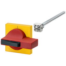 Door operating mechanism 8UC7, handle red/blue green, basic, masking plate yellow