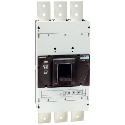 circuit breaker VL1600N standard breaking capacity Icu=55kA, 415V AC 3-pole, non-auto. air circ. br.