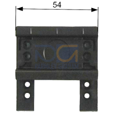 Busbar system, accessories Busbar center-to-center spacing 60 mm mounting rail 35 mm plastic Width: