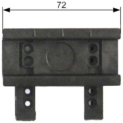 Busbar system, accessories Busbar center-to-center spacing 60 mm mounting rail 35 mm plastic Width: