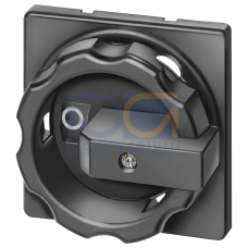 rotary operating mechanism, actuating lever black, for center-hole Front mounting, for 63 A to 125 A