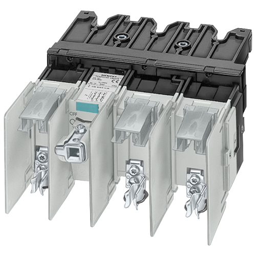 Switch disconnector with fuse in new design Iu=400 A, Ue = 690 V, 3-pole for LV HRC fuse Sz. 1 and 2