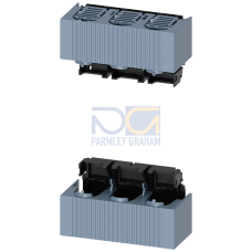 Terminal cover with reach-around protection, for size NH00 for floor mounting