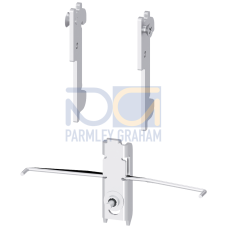 Mounting kit, for conversion to installation on standard mounting rail, for Size NH00 for floor moun