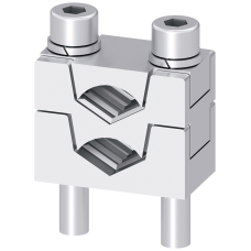 Prism terminal double 2x 70 - 120 mm2, for size NH2 with screw connection