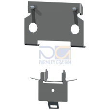 Assembly kit, for conversion to DIN rail mounting, for size NH000