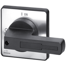 rotary operating mechanism, actuating lever black, for four-hole Front mounting, for 160 A and 250 A