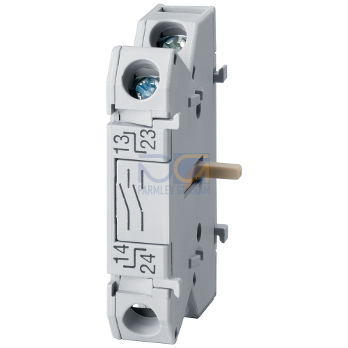 Auxiliary switch, 2 NO, accessory for Main and emergency switching-off switch 3LD2, floor mounting,
